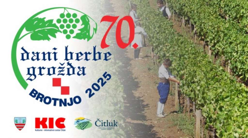 U četvrtak predstavljanjem knjige i izložbom slika započinju „Dani berbe grožđa - Brotnjo 2025“